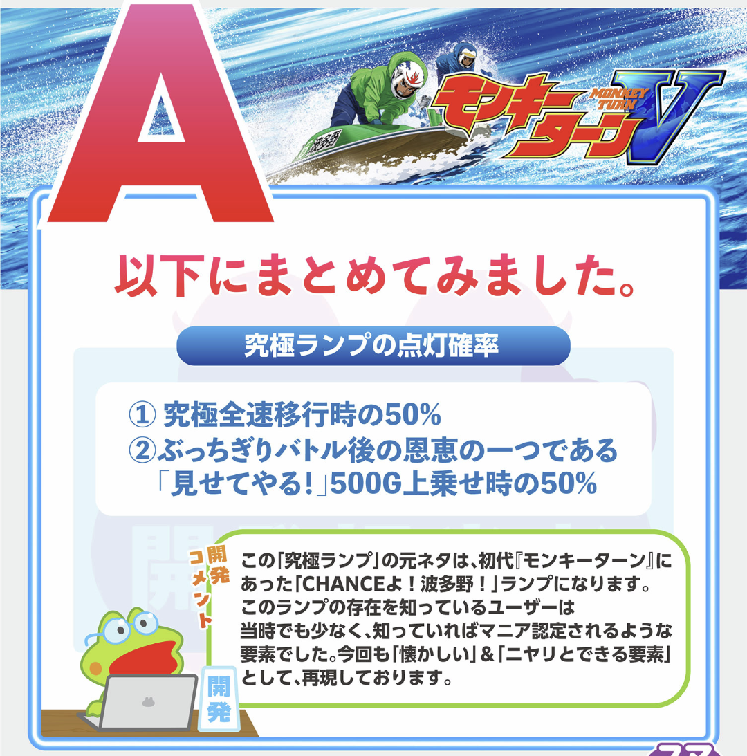 究極ランプの点灯タイミング